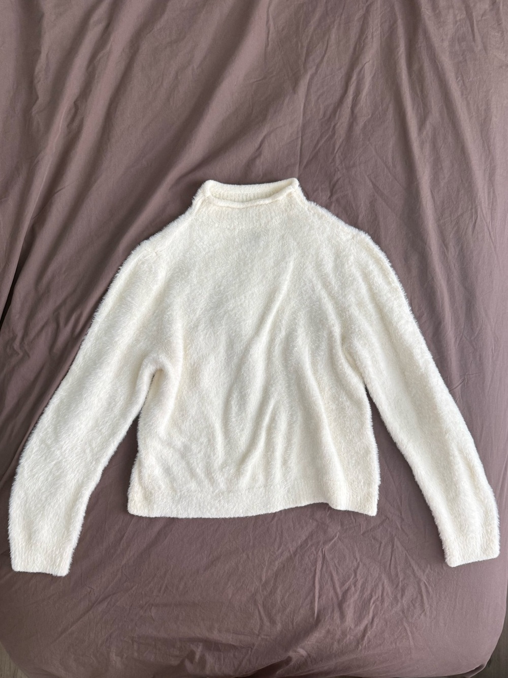 Universal Thread Cream Cozy Mock Neck Sweater